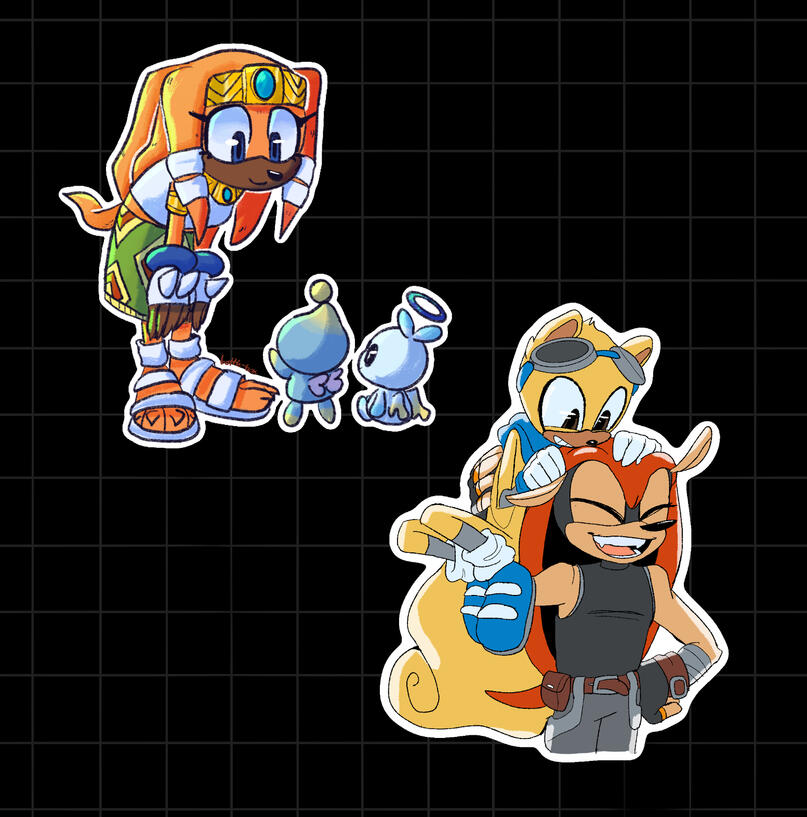 Tikal and Ray and Mighty Stickers Tikal and Ray and Mighty Stickers