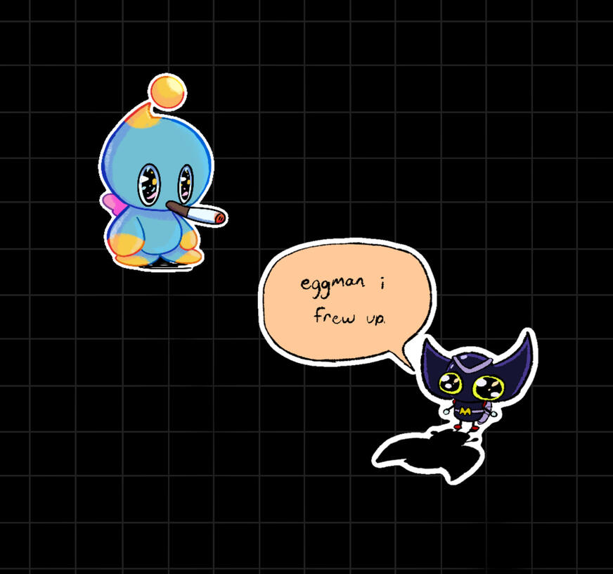 Chao and Bokkun stickers.